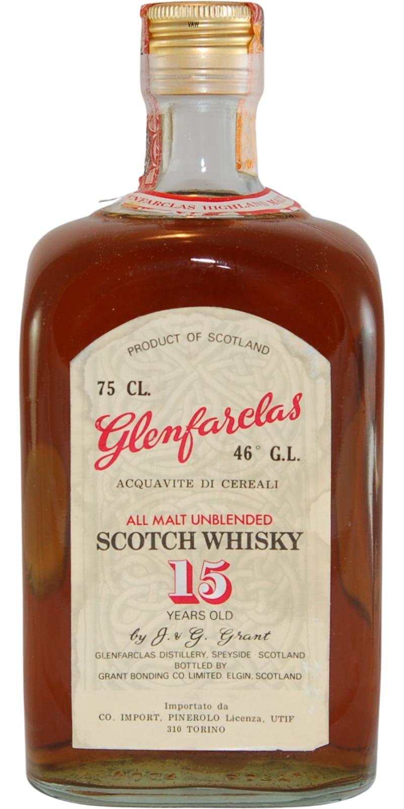 Glenfarclas 15-year-old  All Malt Unblended Scotch Whisky
