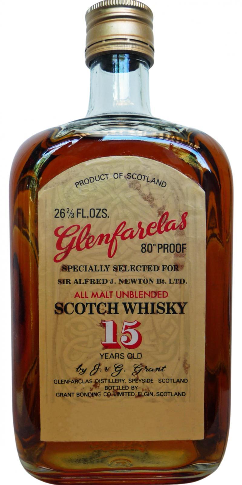 Glenfarclas 15-year-old  All Malt Unblended Scotch Whisky