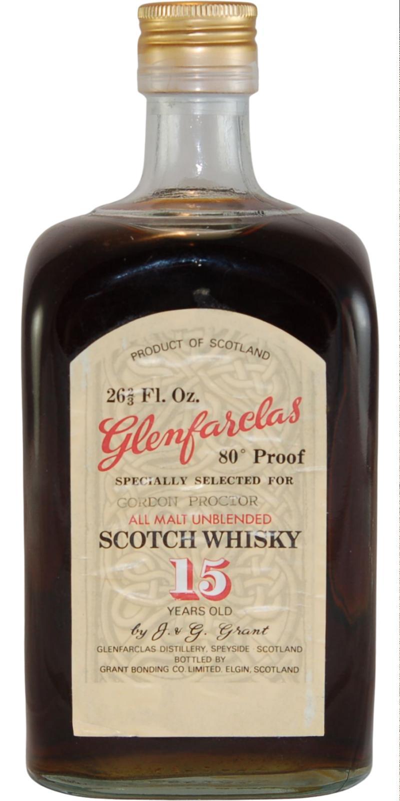 Glenfarclas 15-year-old  All Malt Unblended Scotch Whisky