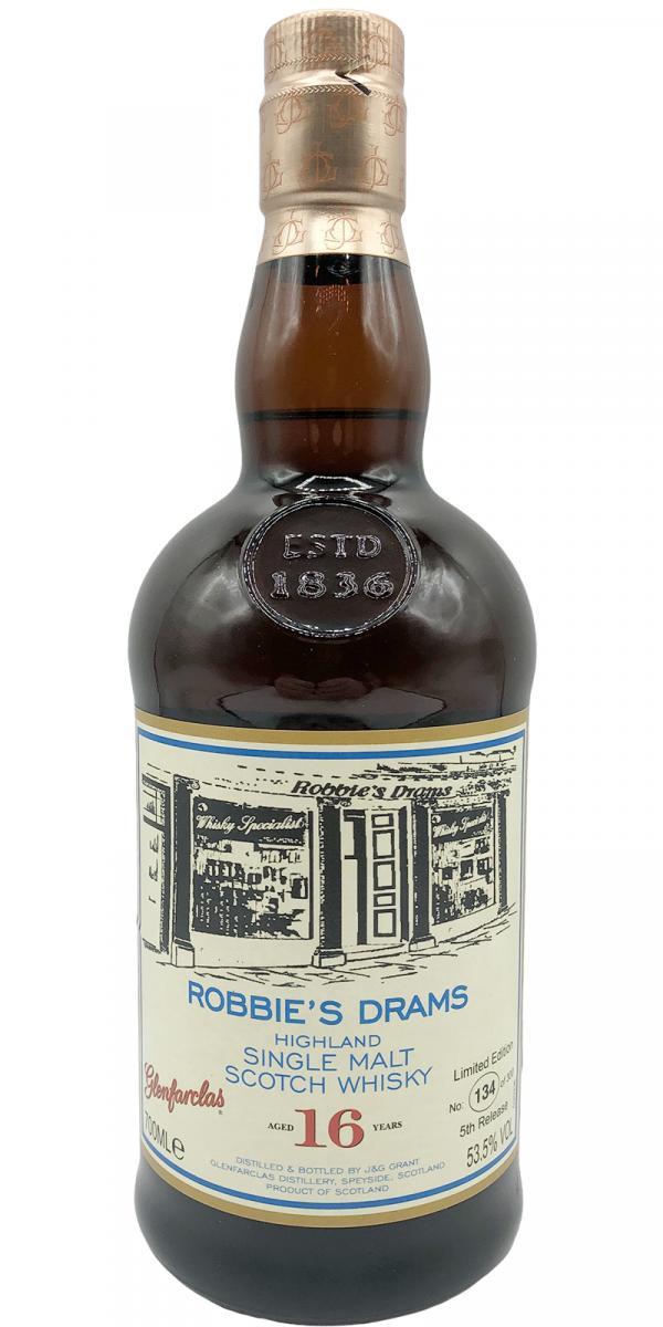 Glenfarclas 16-year-old  Robbie's Drams - 5th Release