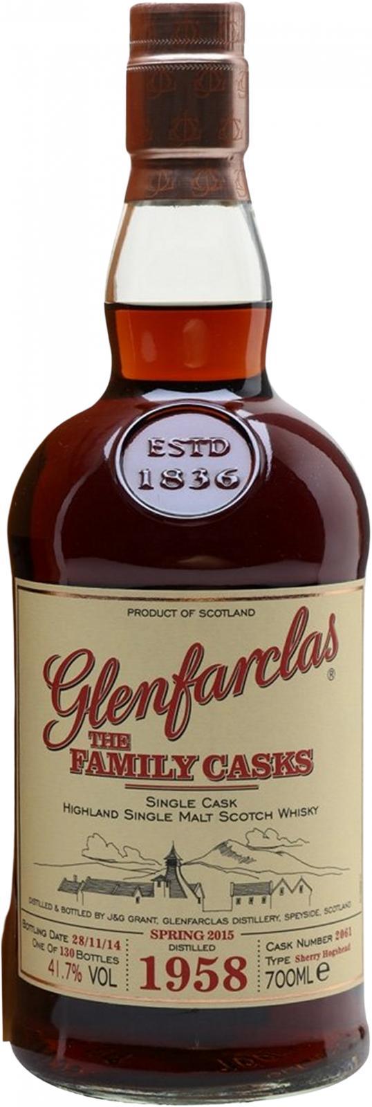 Glenfarclas 1958  The Family Casks (Release Sp15)