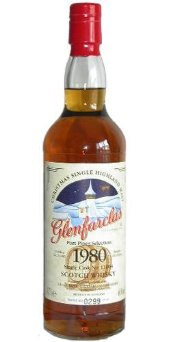 Glenfarclas 1980  Christmas Single Highland Malt Port Pipes Selection