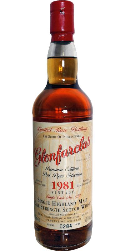 Glenfarclas 1981 Limited Rare Bottling  Port Pipes Selection