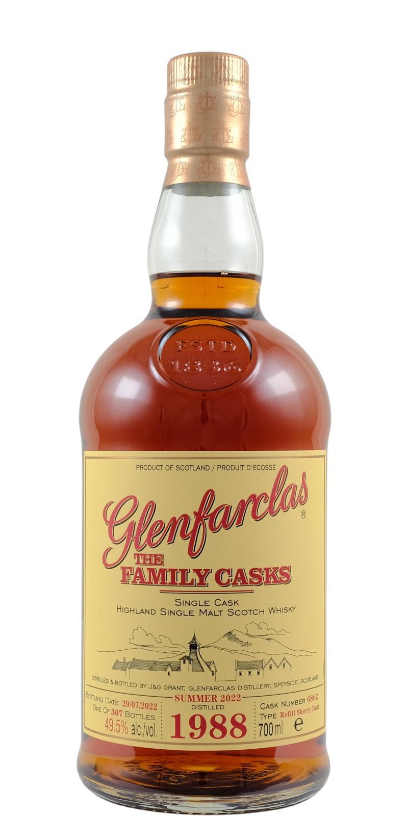Glenfarclas 1988  The Family Casks (Release S22)