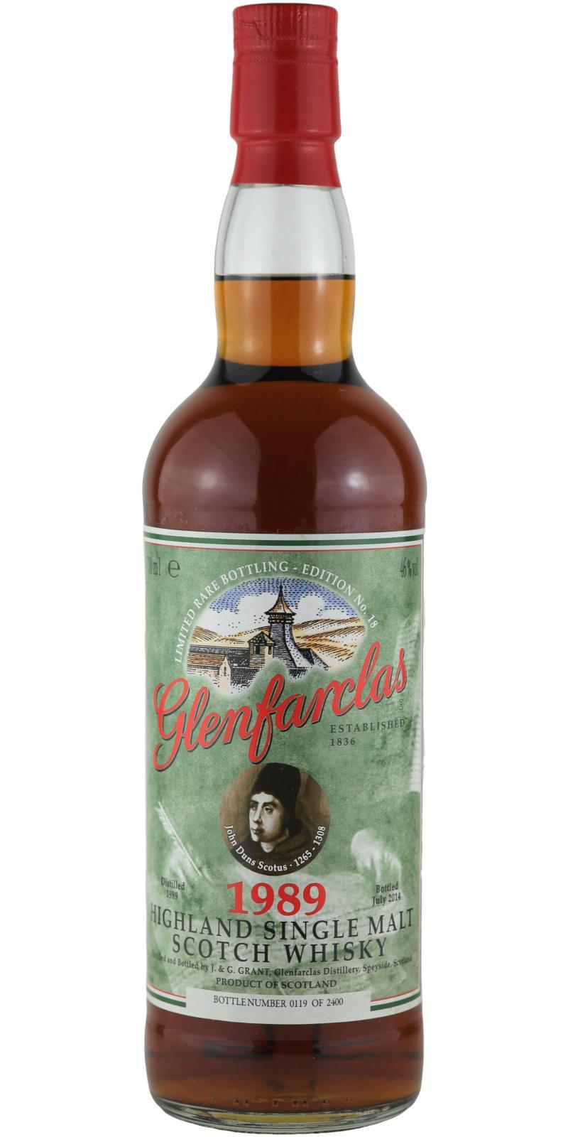 Glenfarclas 1989 Edition N°18  John Duns Scotus