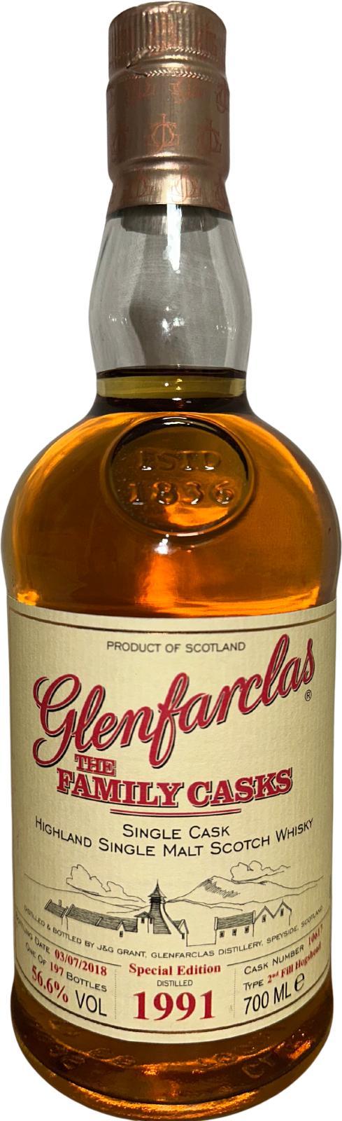 Glenfarclas 1991  The Family Casks - Special Edition