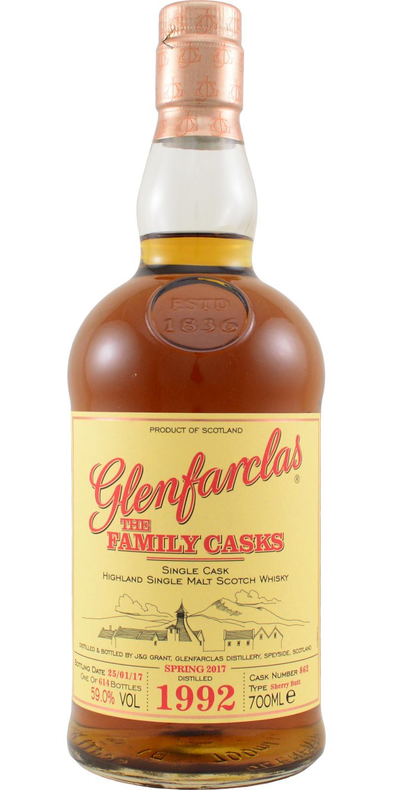 Glenfarclas 1992  The Family Casks (Release Sp17)