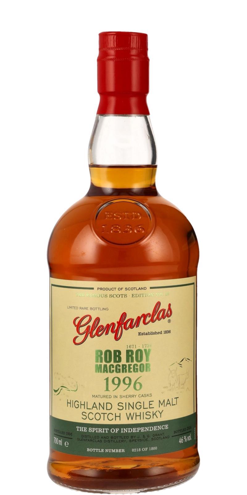 Glenfarclas 1996 Edition N°26  Rob Roy MacGregor
