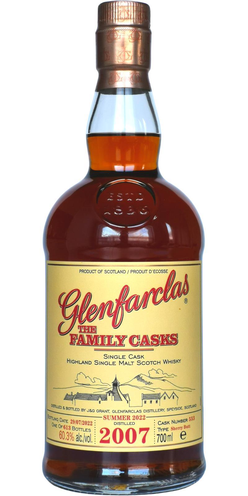 Glenfarclas 2007  The Family Casks (Release S22)