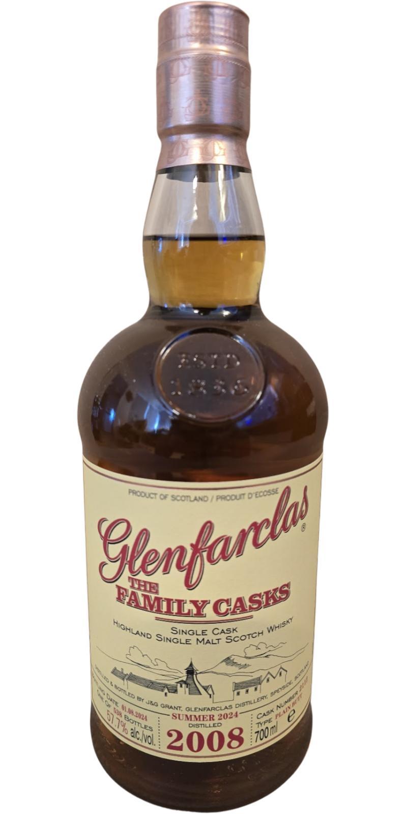 Glenfarclas 2008  The Family Casks (Release S24)