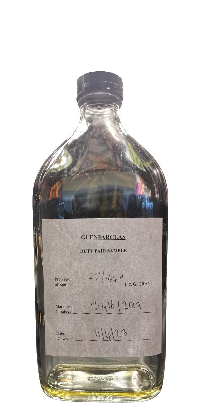 Glenfarclas 2017  Duty Paid Sample