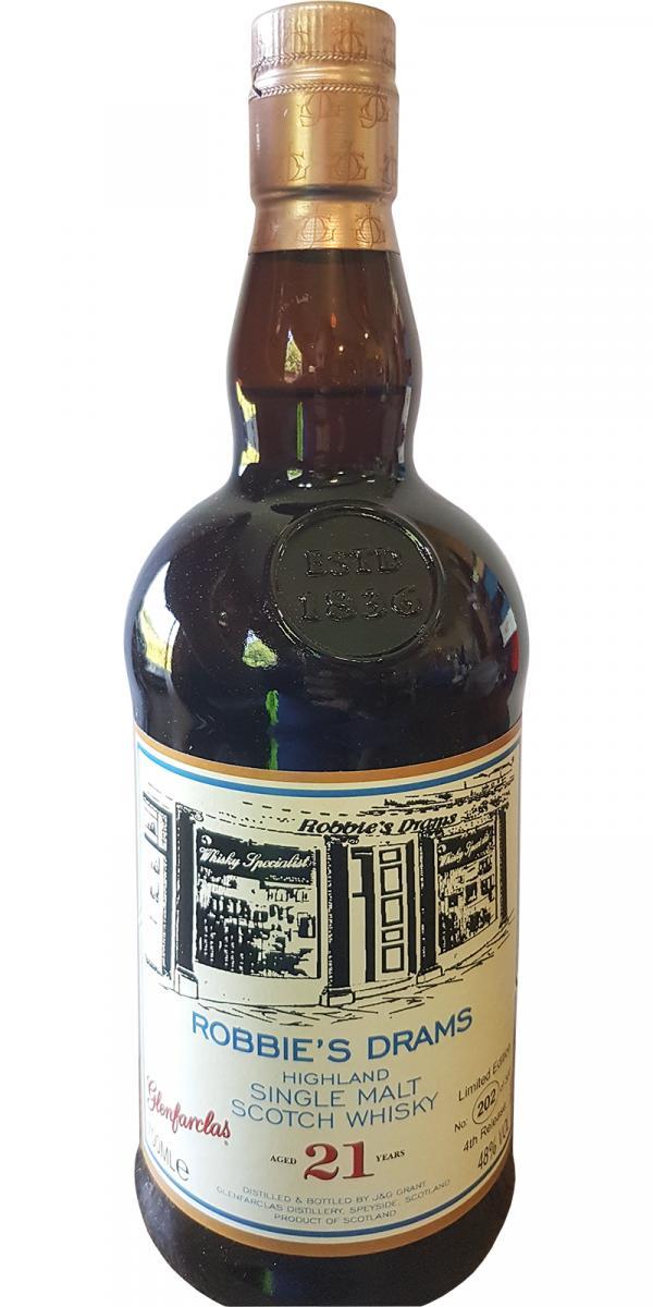 Glenfarclas 21-year-old  Robbie's Drams - 4th Release