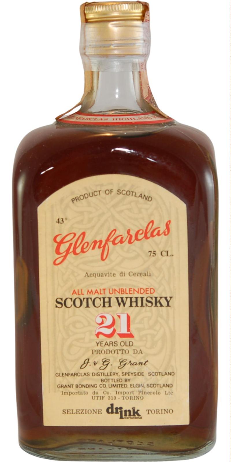 Glenfarclas 21-year-old  All Malt Unblended Scotch Whisky