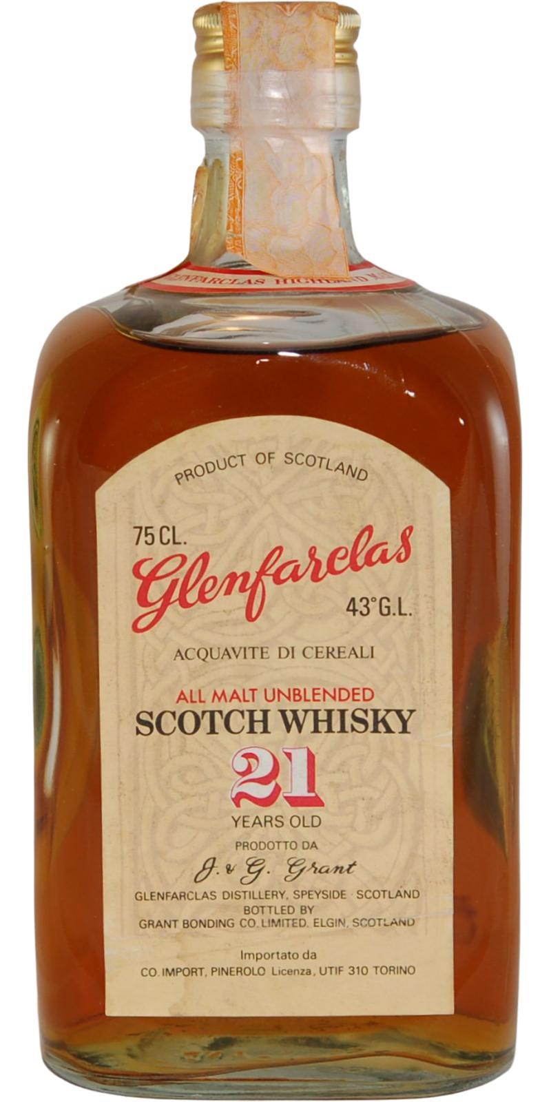 Glenfarclas 21-year-old  All Malt Unblended Scotch Whisky