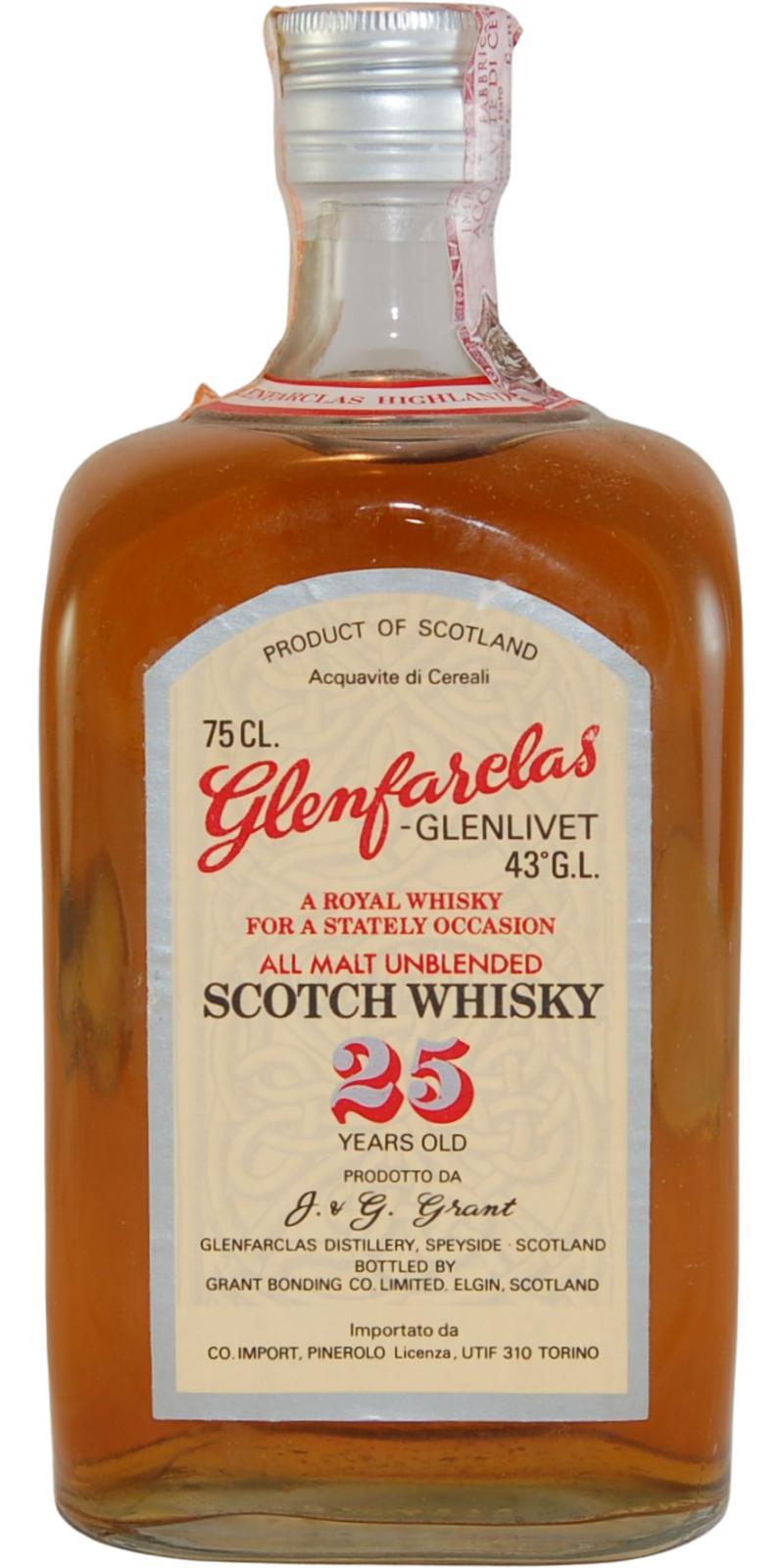 Glenfarclas 25-year-old  All Malt Unblended Scotch Whisky