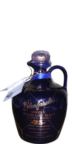Glenfarclas 25-year-old  Blue Ceramic Jug