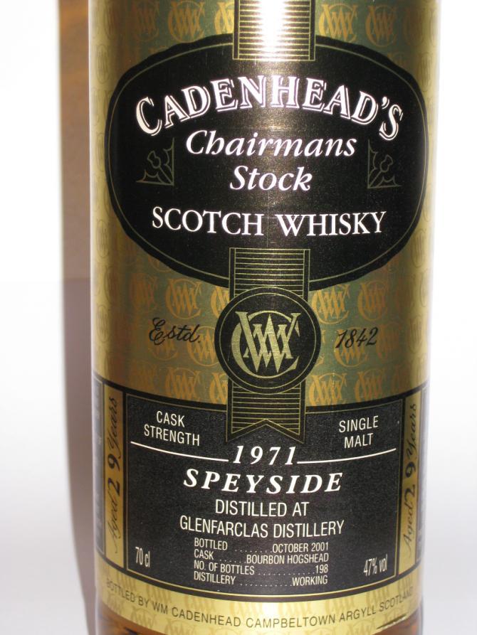 Glenfarclas 1971 CA  Chairman's Stock