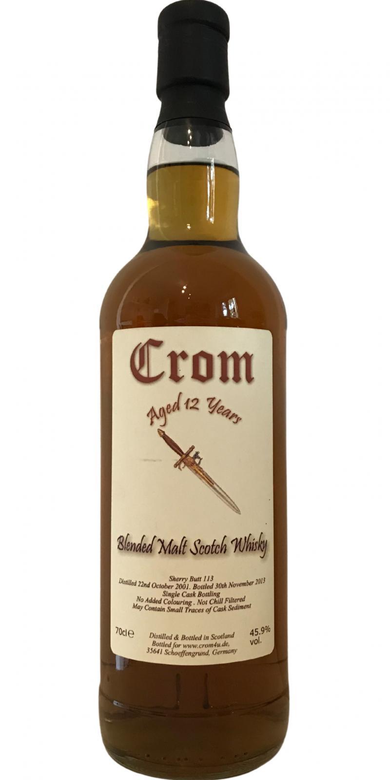 Blended Malt Scotch Whisky 12-year-old Cr