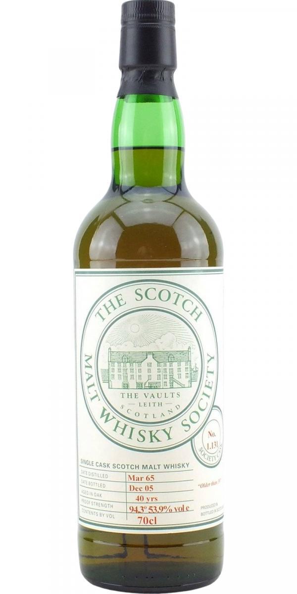 Glenfarclas 1965 SMWS 1.131  Older than 39