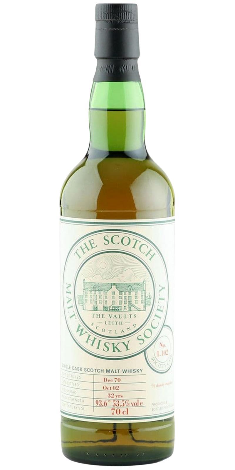 Glenfarclas 1970 SMWS 1.102  A dusky maiden