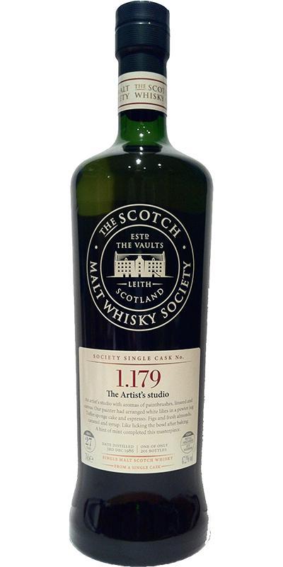 Glenfarclas 1986 SMWS 1.179  The Artist's studio