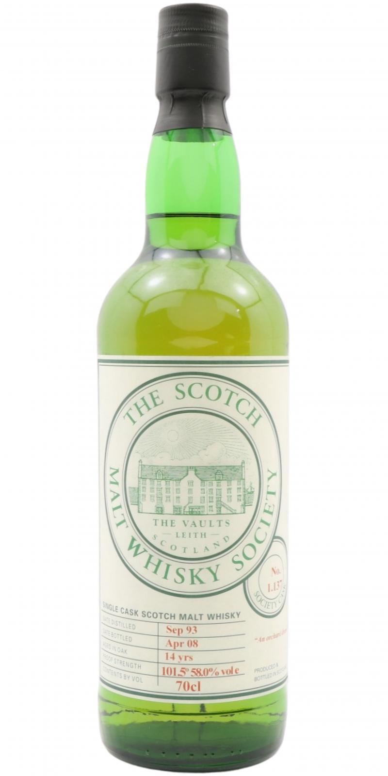 Glenfarclas 1993 SMWS 1.137  An orchard dram