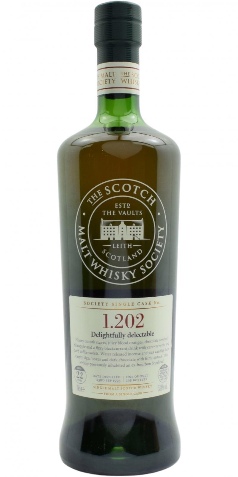 Glenfarclas 1993 SMWS 1.202  Delightfully delectable