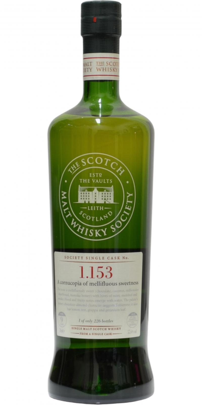 Glenfarclas 2000 SMWS 1.153  A cornucopia of mellifluous sweetness