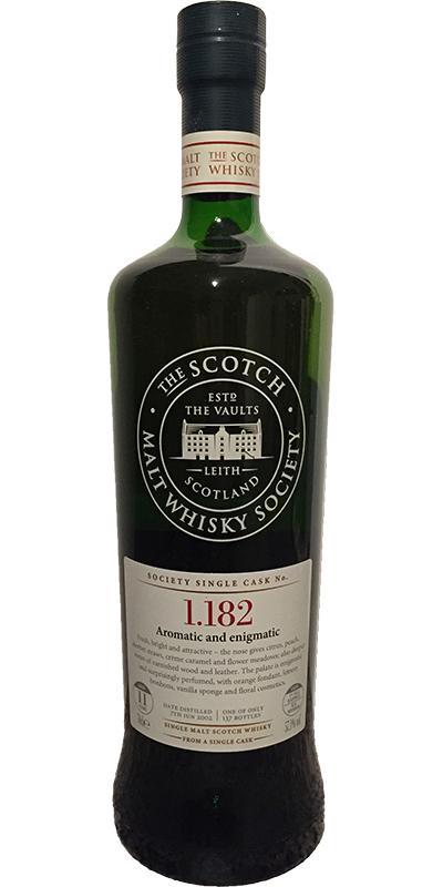 Glenfarclas 2002 SMWS 1.182  Aromatic and enigmatic