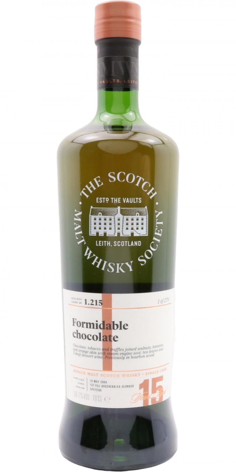Glenfarclas 2004 SMWS 1.215  Formidable chocolate