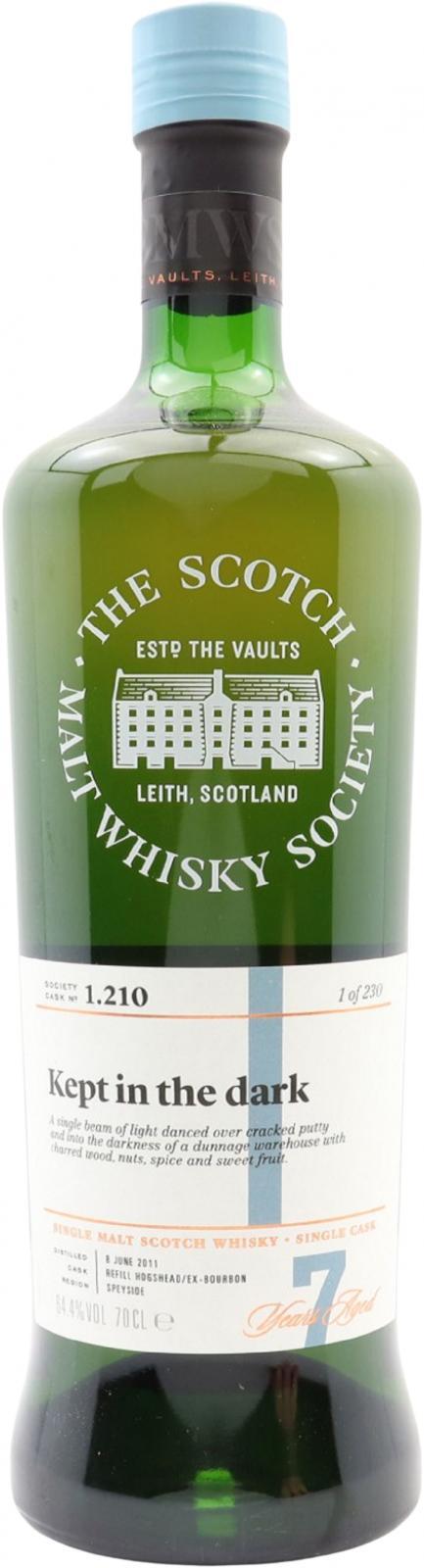 Glenfarclas 2011 SMWS 1.210  Kept in the dark