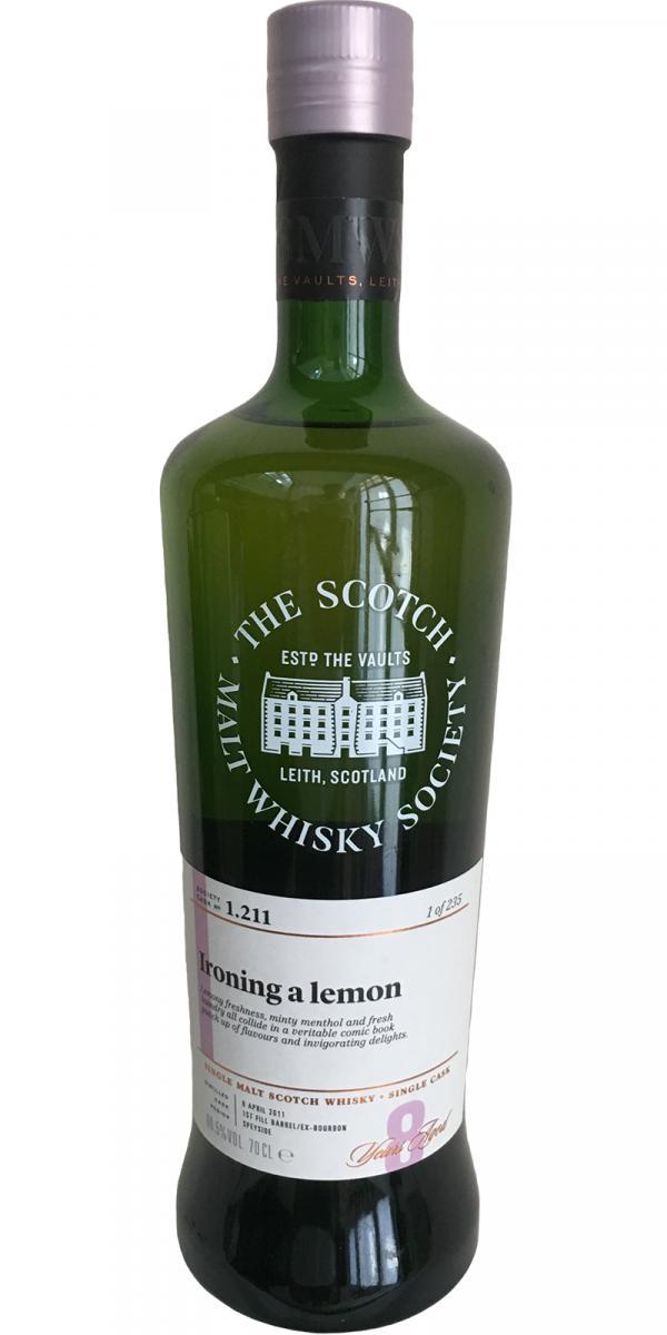 Glenfarclas 2011 SMWS 1.211  Ironing a lemon