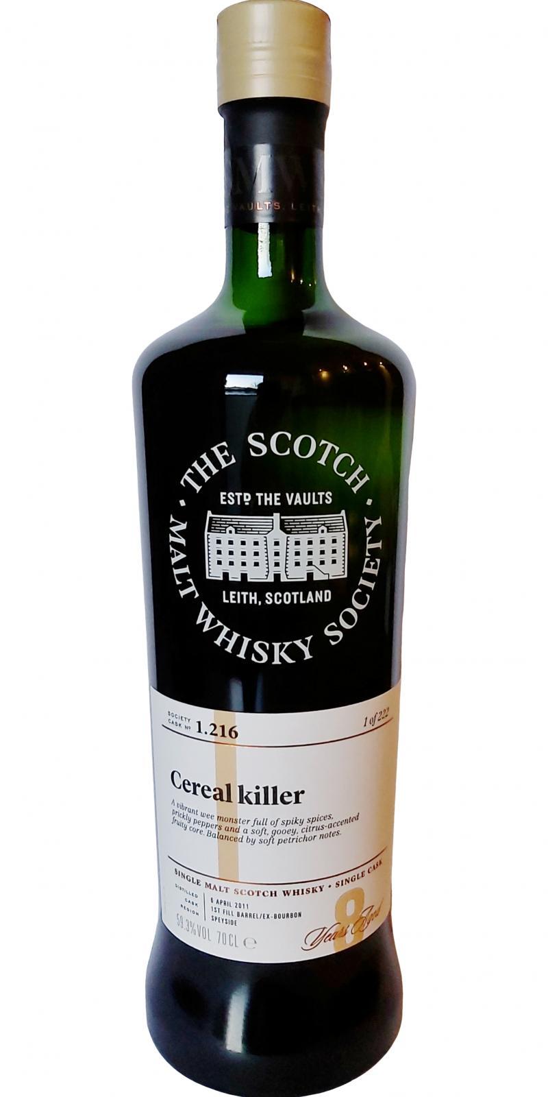 Glenfarclas 2011 SMWS 1.216  Cereal killer