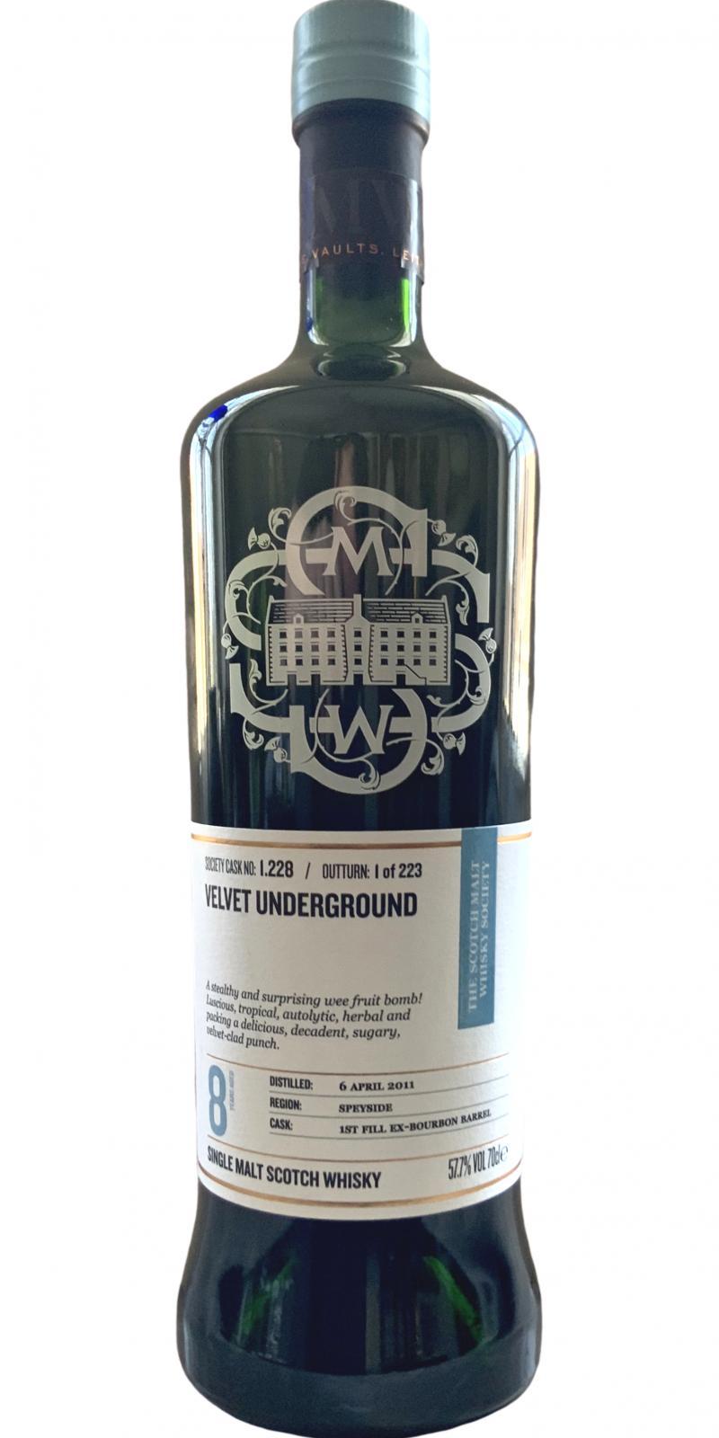 Glenfarclas 2011 SMWS 1.228  Velvet underground