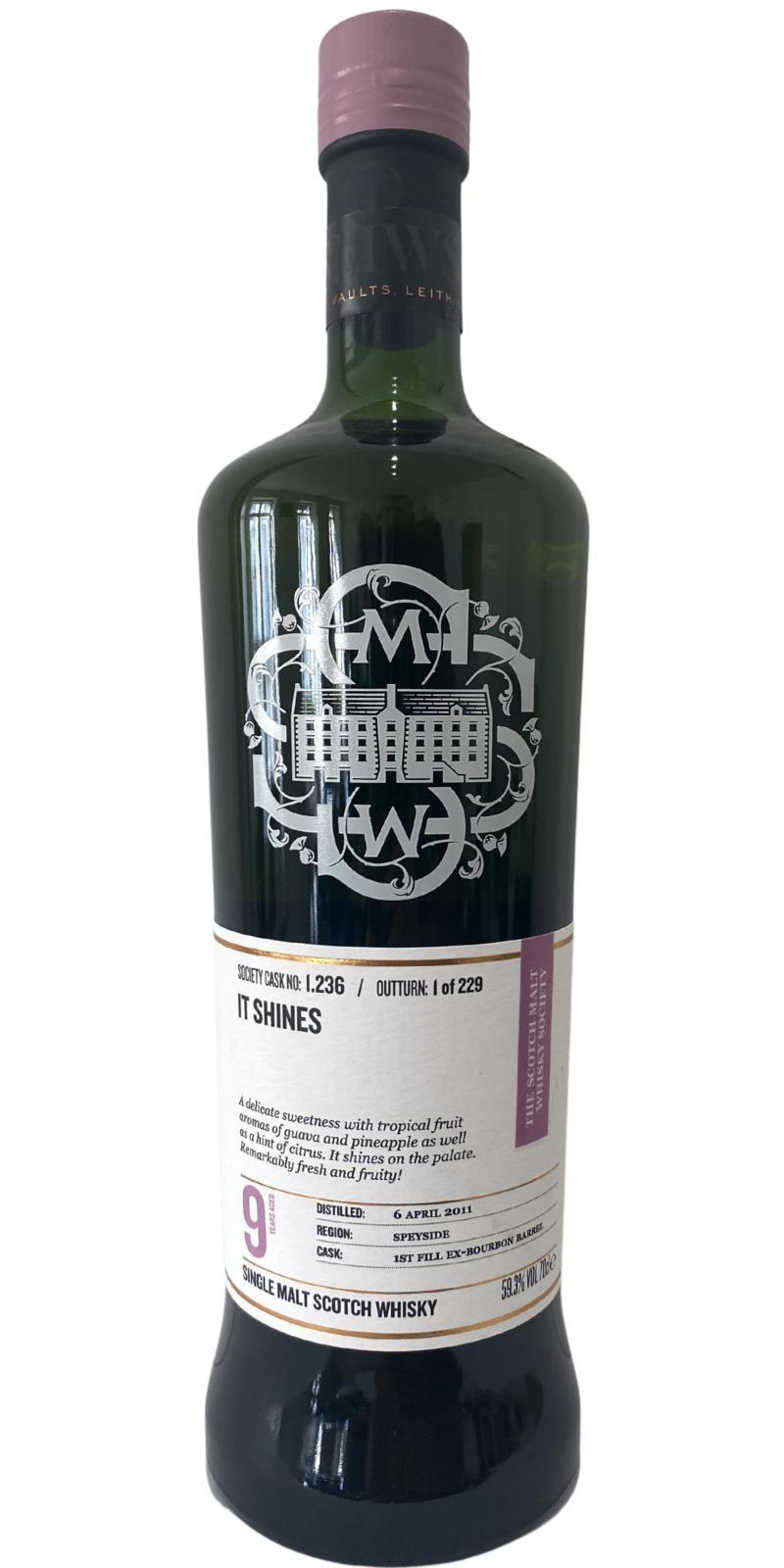 Glenfarclas 2011 SMWS 1.236  It shines