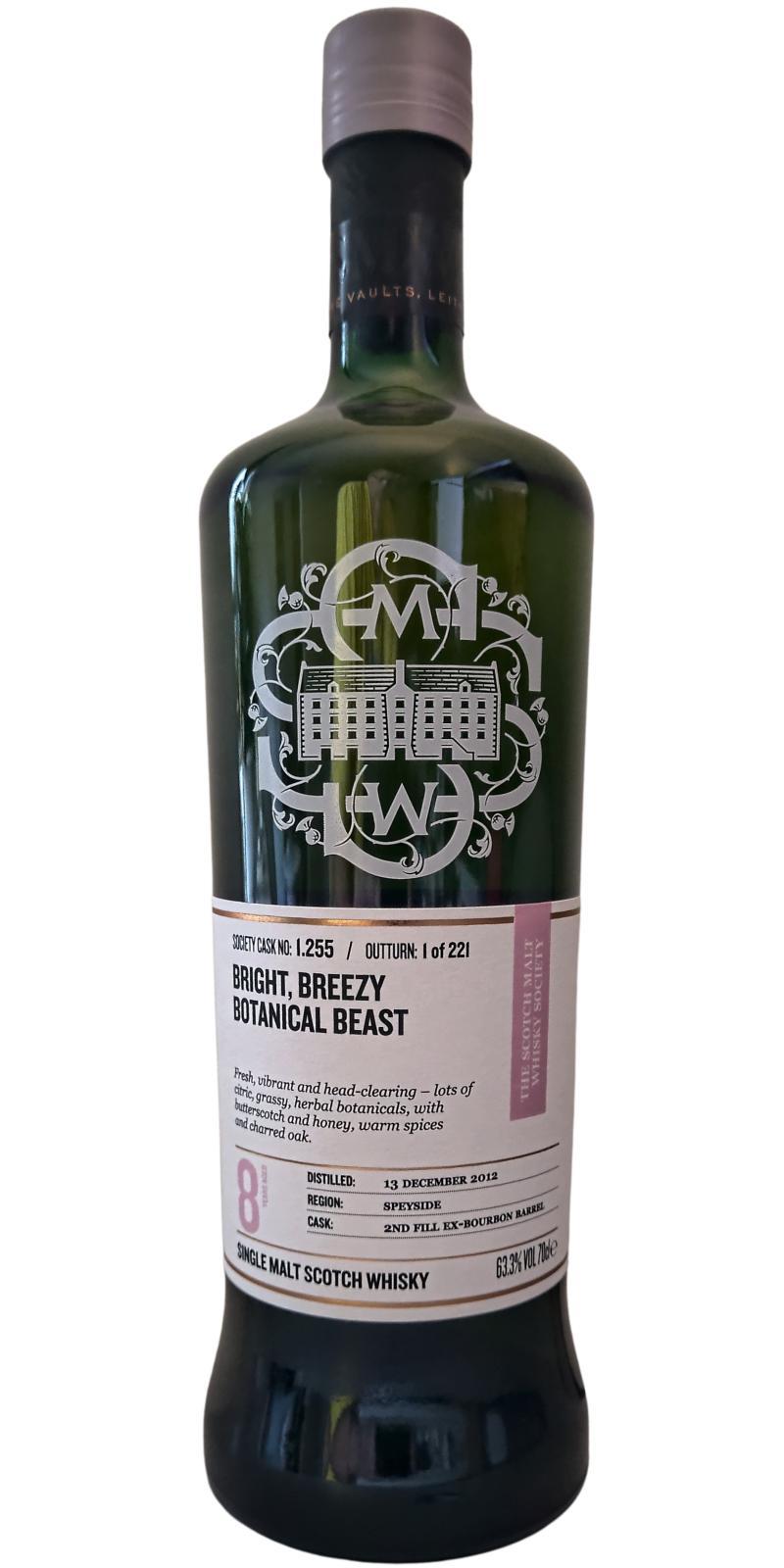 Glenfarclas 2012 SMWS 1.255  Bright, breezy botanical beast