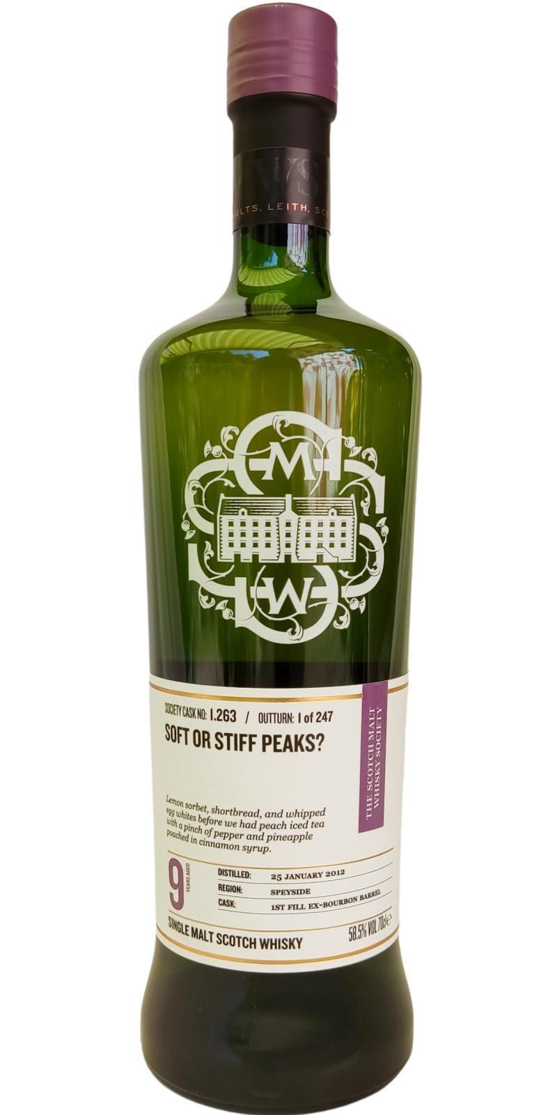 Glenfarclas 2012 SMWS 1.263  Soft or stiff peaks?