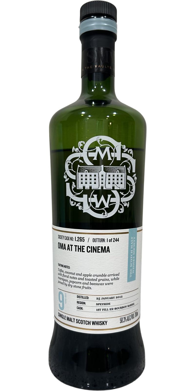 Glenfarclas 2012 SMWS 1.265  Peachy popcorn