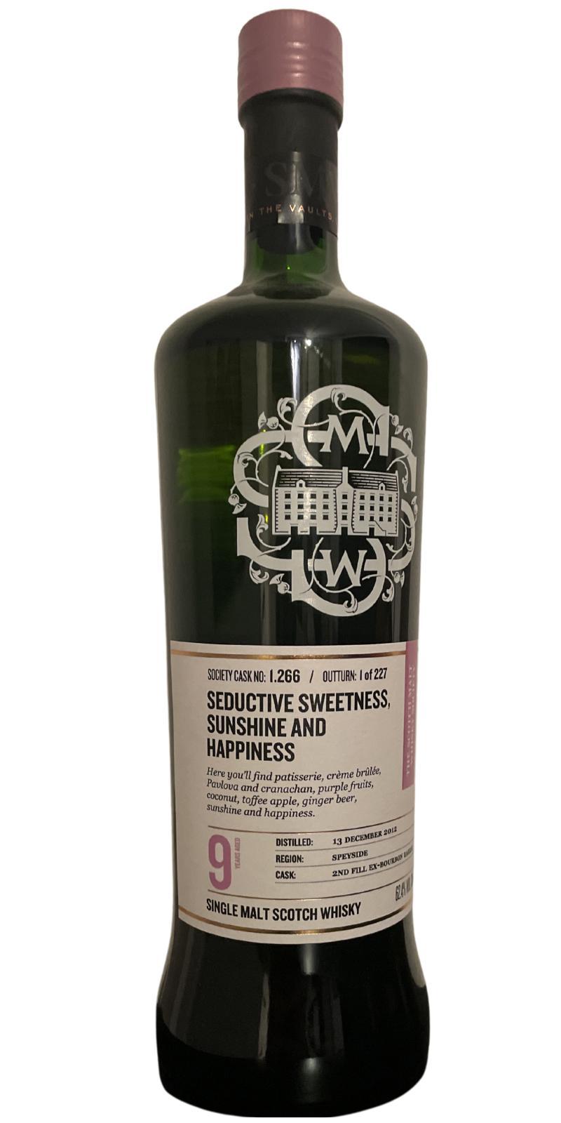Glenfarclas 2012 SMWS 1.266  Seductive sweetness, sunshine and happiness