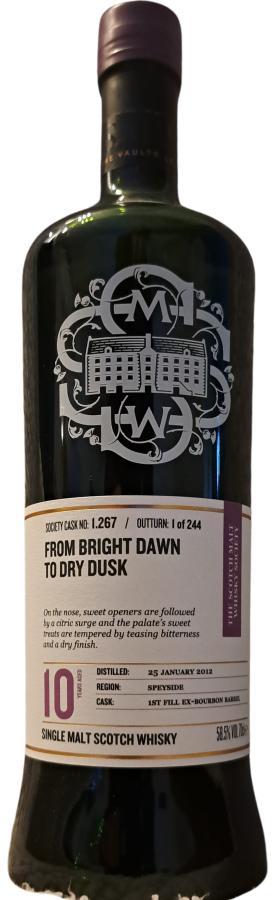 Glenfarclas 2012 SMWS 1.267  From bright dawn to dry dusk