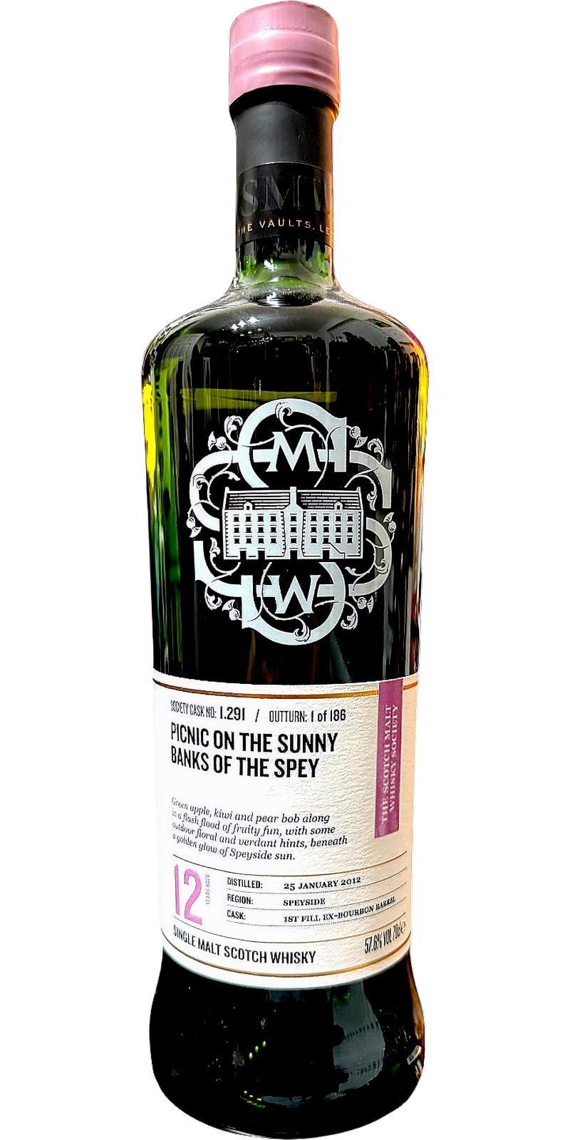 Glenfarclas 2012 SMWS 1.291  Picnic on the sunny banks of the Spey