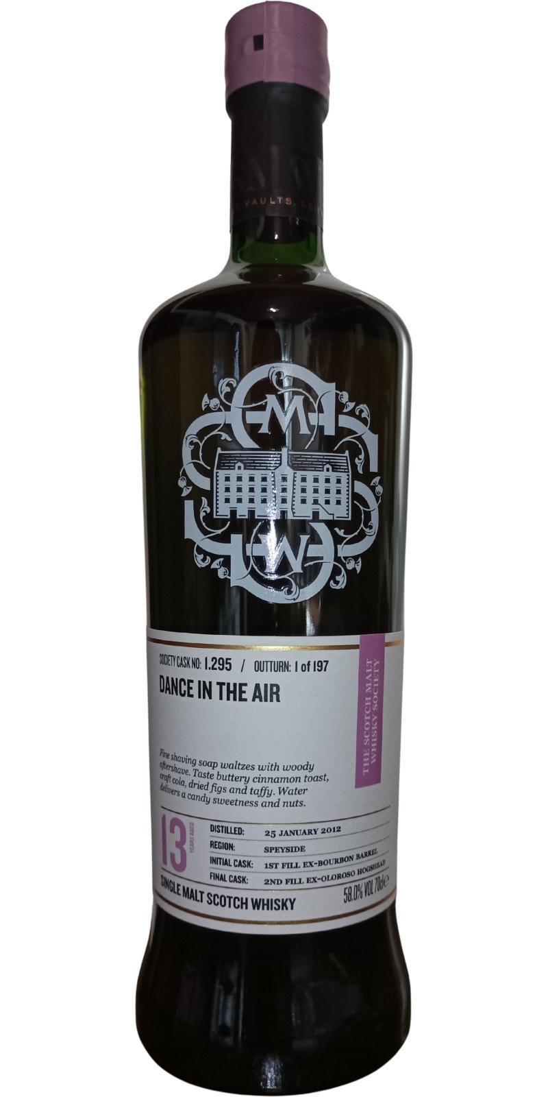 Glenfarclas 2012 SMWS 1.295  Dance in the air