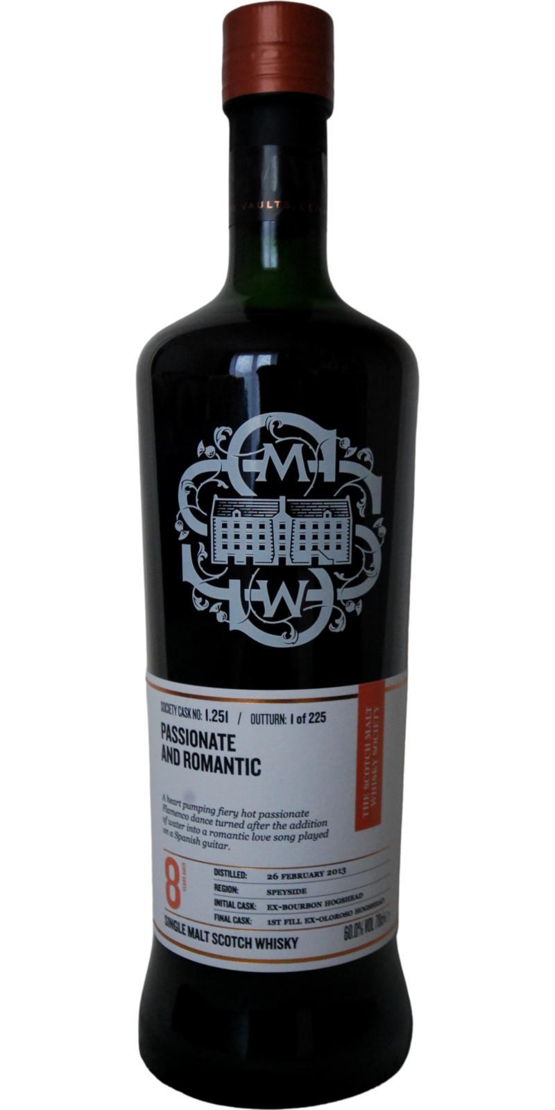 Glenfarclas 2013 SMWS 1.251  Passionate and romantic