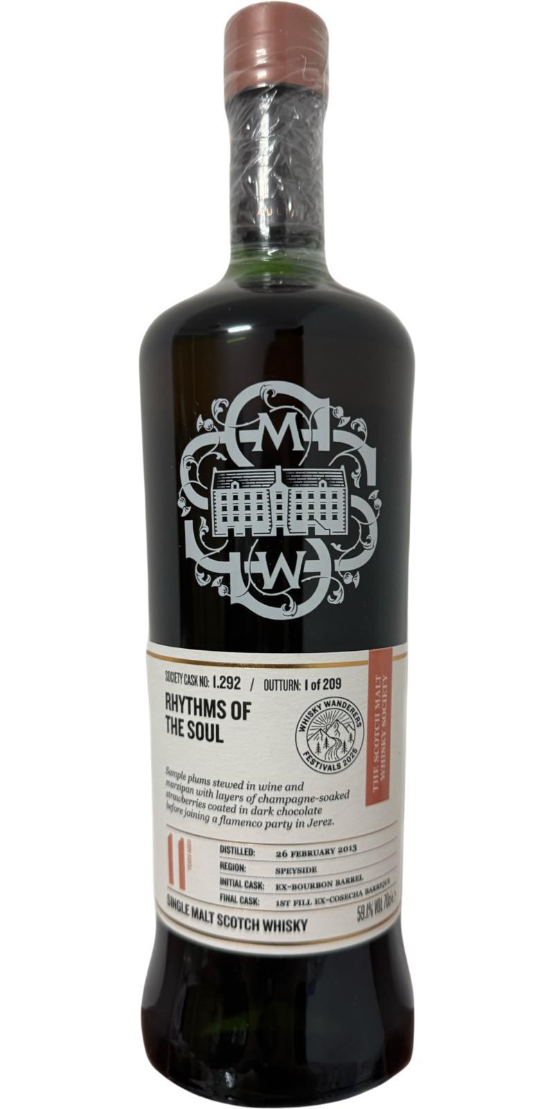 Glenfarclas 2013 SMWS 1.292  Rhythms of the soul