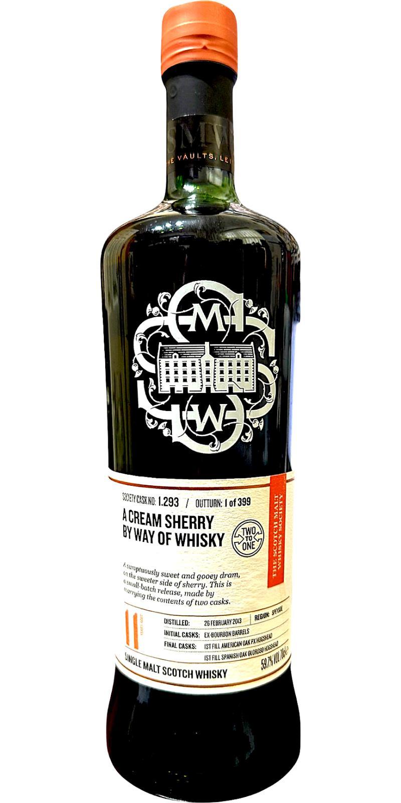 Glenfarclas 2013 SMWS 1.293  A cream sherry by way of whisky / Bristol by way of Ben Rinnes
