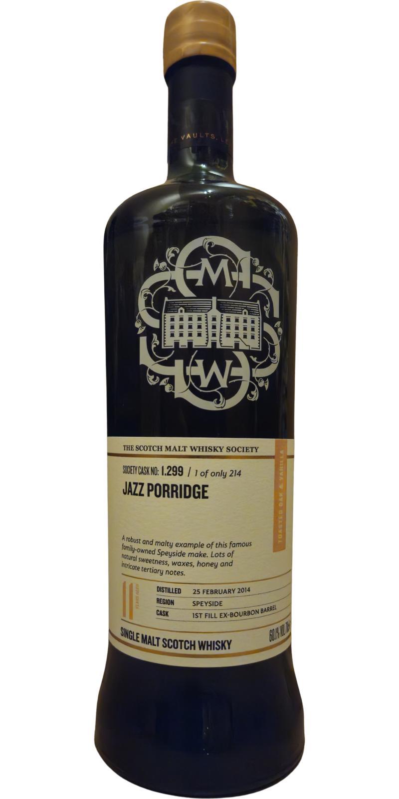 Glenfarclas 2014 SMWS 1.299  Jazz porridge