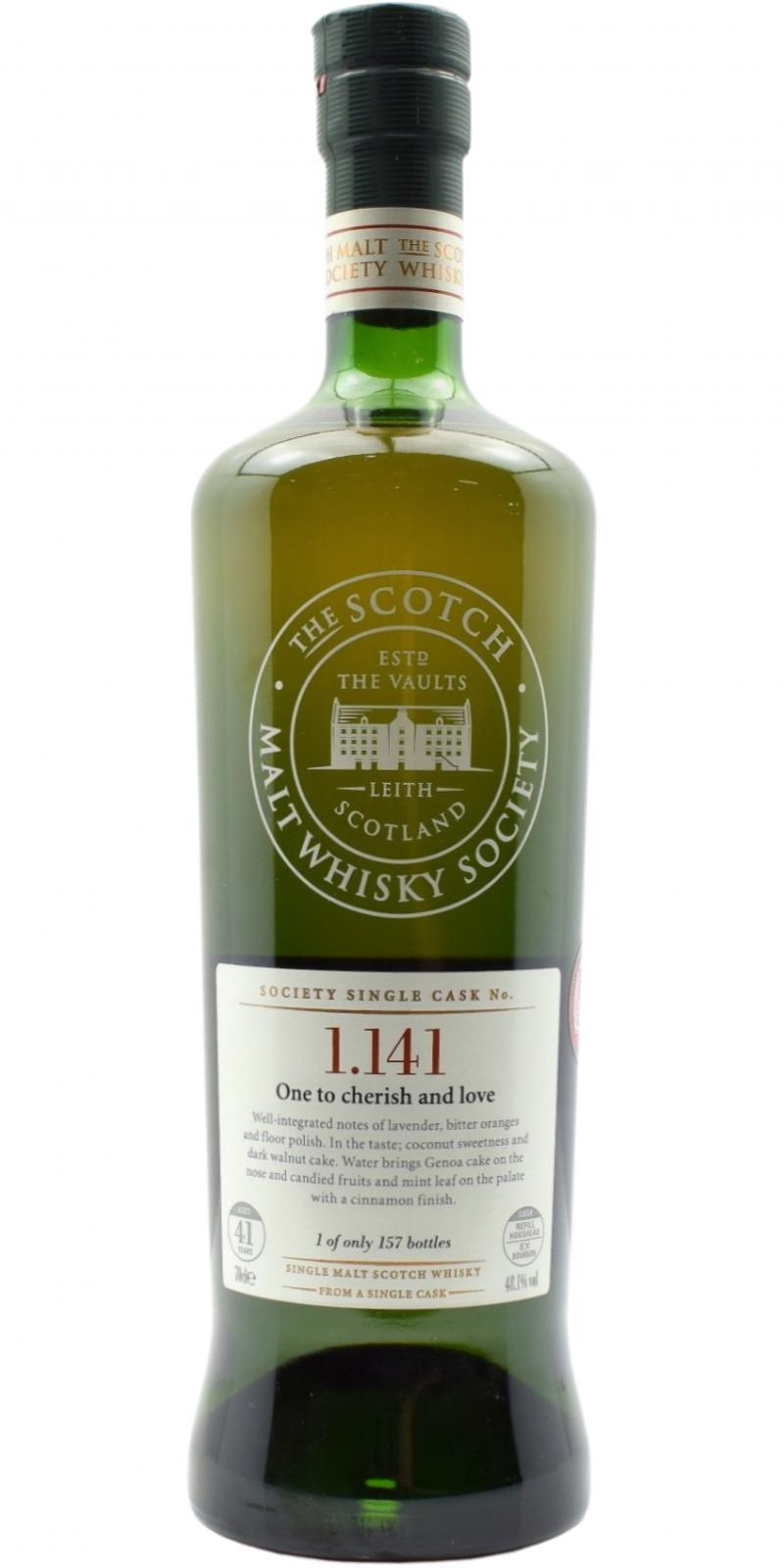 Glenfarclas 41-year-old SMWS 1.141  One to cherish and love