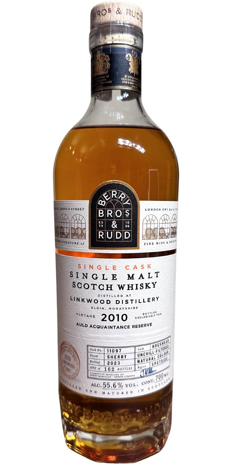 Linkwood 2010 BR Auld Acquaintance Reserve