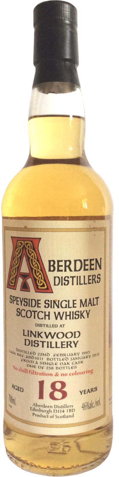 Linkwood 1993 BA Aberdeen Distillers