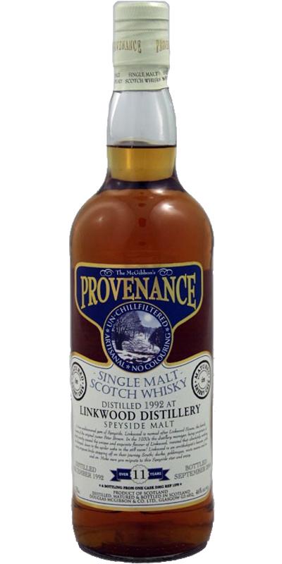 Linkwood 1992 McG McGibbon's Provenance